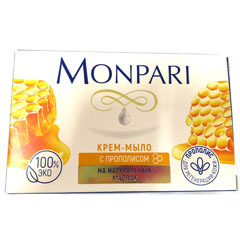 Мыло-крем "MONPARI" с прополисом 100 гр./скидки не действуют/(36)