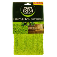 Сменный блок к швабре-флеттер "MASTER FRESH" насадка из микрофибры/бархат 1 шт.(12)