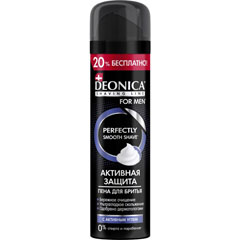 Пена для бритья "DEONICA" for men активная защита с черным углем 240 мл./11-428/(6)