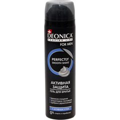 Гель для бритья "DEONICA" for men активная защита с черным углем 200 мл./11-429/(6)